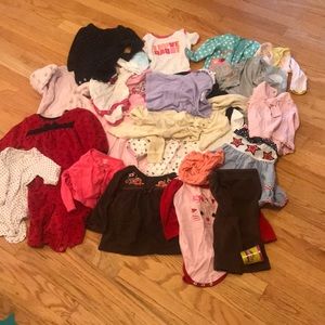 Gently worn size 6-9 months clothes